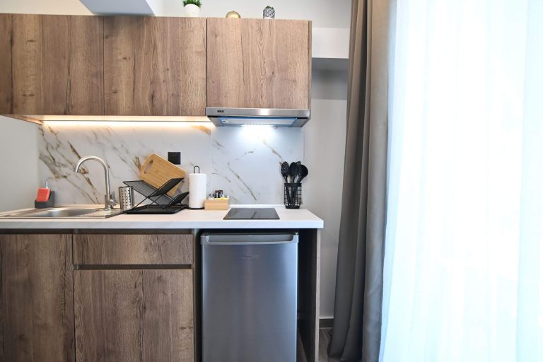 Esperides Suites | Erythia Suite | Kitchen | Nea Vrasna